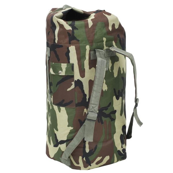 vidaXL Sporttas legerstijl 85 L camouflage