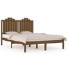 vidaXL Bedframe massief grenenhout honingbruin 140x190 cm