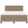 vidaXL Boxspringbed met matras Cappuccino 140 x 200 cm Kunstleer