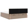 vidaXL Ottoman bed met matrassen en LED's 160x200cm kunstleer