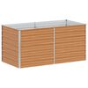 vidaXL Plantenbak verhoogd 160x80x77 cm gegalvaniseerd staal zilver