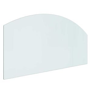 vidaXL Vuurplaats Glazen Plaat Doorzichtig 100 x 50 cm Glas