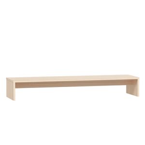 vidaXL Monitorstandaard 100x27x15 cm massief grenenhout