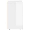 vidaXL Dressoir Hoogglans wit 80,5 x 35 x 59 cm Bewerkt hout