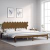 vidaXL Bedframe met hoofdbord massief hout honingbruin 200x200 cm