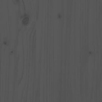 vidaXL Hoofdbord 138x3x81 cm massief grenenhout grijs