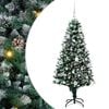 vidaXL Kunstkerstboom Groen 150 cm PVC en Staal en Kunststof