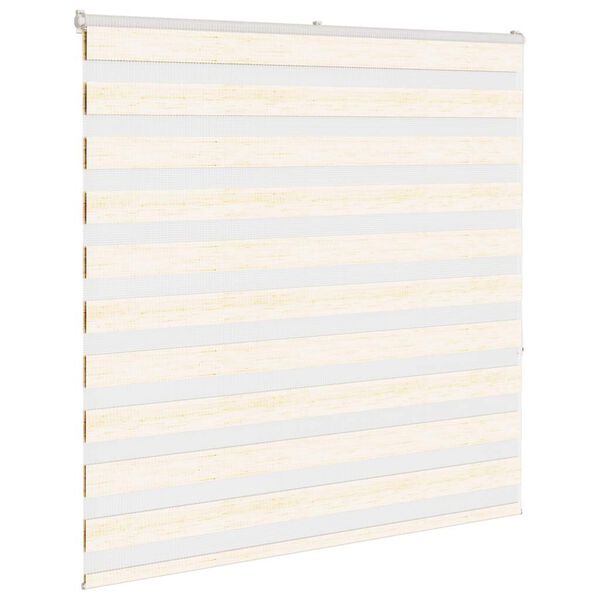 vidaXL Zebra rolgordijn 140x150 cm stofbreedte 135,9cm marmerbeige