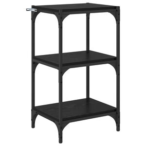 vidaXL Boekenkast Zwart eiken 40 x 33 x 70,5 cm