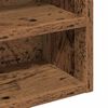 vidaXL Vitrinekast met plank Oudhout 100 x 15 x 58 cm Bewerkt hout