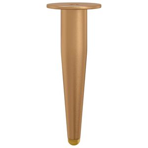 vidaXL Staande Poten 2 st Goud 98 x 40 mm IJzer