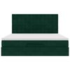 vidaXL Ottoman bed met matrassen en LED's 160x200cm fluweel