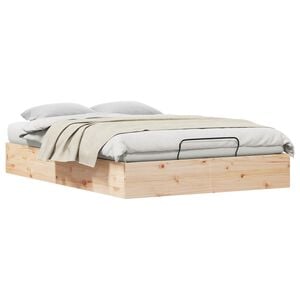 vidaXL Ottoman Bedframe met Opslag Naturel 160 x 200 cm