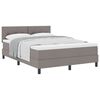 vidaXL Boxspringbed met matras met matras Taupe 140 x 200 cm Stof
