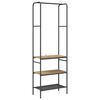 vidaXL Kledingrek Artisan Eiken 60 x 30 x 171 cm Bewerkt hout