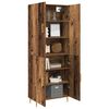 vidaXL Highboard Oud hout 69,5 x 34 x 180 cm Bewerkt hout