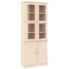 vidaXL Vitrinekast ALTA 77x35x186,5 cm massief grenenhout