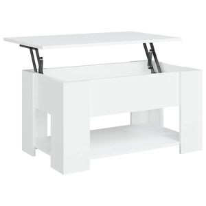 vidaXL Salontafel 79x49x41 cm bewerkt hout wit