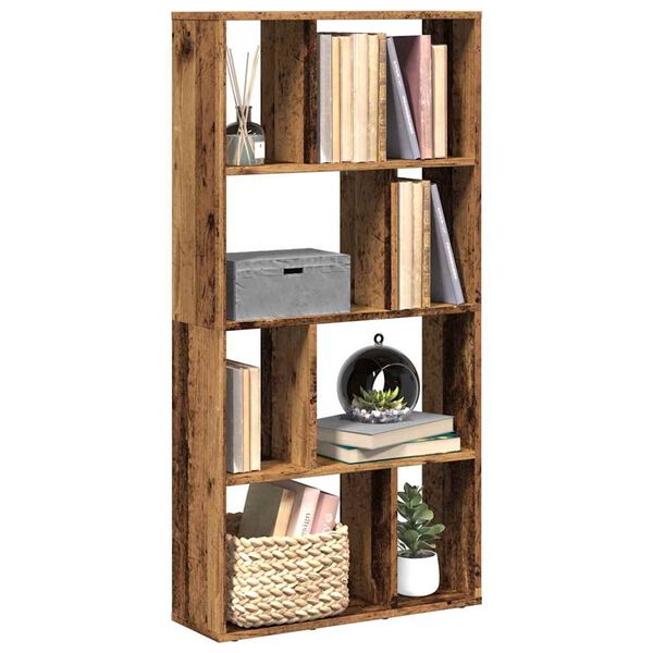 vidaXL Boekenkast 60x20x120,5 cm bewerkt hout oud houtkleurig