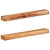 vidaXL Wandschappen 2 st 100x17x8 cm massief acaciahout