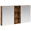 vidaXL Badkamerkastenset 3 st 130 x 14,5 x 70 cm Bewerkt hout