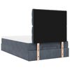 vidaXL Ottoman bed met matrassen en LED's 120x200cm fluweel