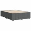 vidaXL Bedframe zonder matras stof donkergrijs 160x200 cm