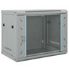 vidaXL Netwerk kabinet met opslag Grijs 60 x 45 x 50 cm Staal