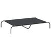 vidaXL Hondenmand verhoogd 130x80x20 cm Oxford stof en staal zwart