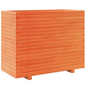 vidaXL Plantenbak 90x40x72,5 cm massief grenenhout wasbruin