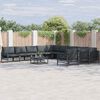 vidaXL Tuin Sofa Set Antraciet Staal