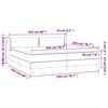 vidaXL Boxspring met matras fluweel roze 200x200 cm