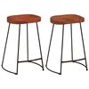 vidaXL Barkrukken 2 st Gavin 45x40x63 cm massief mangohout