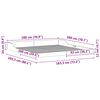 vidaXL Bedframe Bruin 180 x 200 cm Massief grenenhout