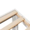 vidaXL Bedframe zonder matras massief grenenhout wit 90x200 cm