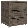 vidaXL Tuinkast 55x59x69 cm poly rattan grijs