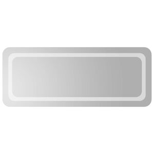 vidaXL LED Badkamer Spiegel Transparant 100 x 40 cm gehard glas