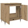 vidaXL Badkamerkast 58x33x60 cm bewerkt hout artisanaal eikenkleurig