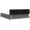 vidaXL Boxspring bed met matras Donkergrijs 180 x 200 cm Stof