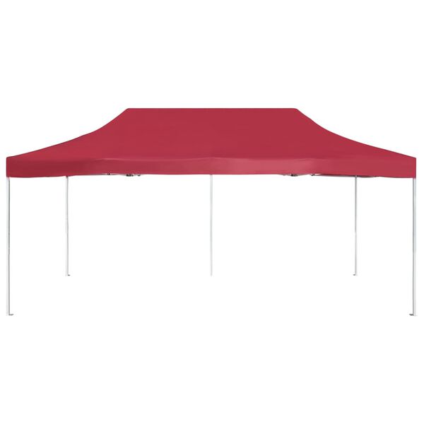 vidaXL Partytent professioneel inklapbaar 6x3 m aluminium wijnrood