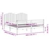 vidaXL Bedframe met hoofdbord massief hout