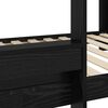 vidaXL Bunk Bed voor Kinderen Zwart Eiken 100 x 200 cm Bewerkt hout