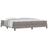 vidaXL Boxspringbed met matras Taupe 200 x 200 cm Stof