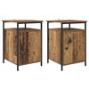 vidaXL Nachtkastje 2 st Oudhout 40 x 42 x 60cm Bewerkt hout