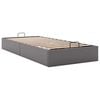 vidaXL Bedframe zonder matras 90x200 cm kunstleer grijs