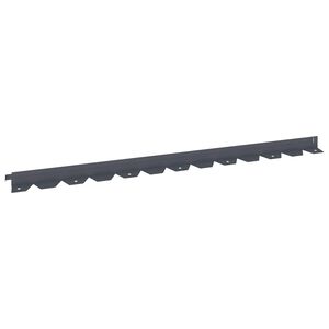 vidaXL Gazonrand 10 st 102 x 4 x 4 cm Staal Antracietkleurig