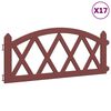 vidaXL Gazonranden 17 st 10 m polypropeen rood
