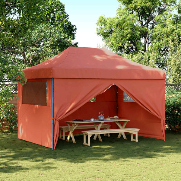 vidaXL Partytent Terracotta 279 x 410 x 315 cm Oxford Stof
