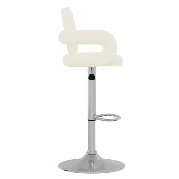 vidaXL Barkruk kunstleer cr&egrave;mekleurig