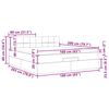 vidaXL Ottoman bed met matras 160x200cm stof donkerbruin